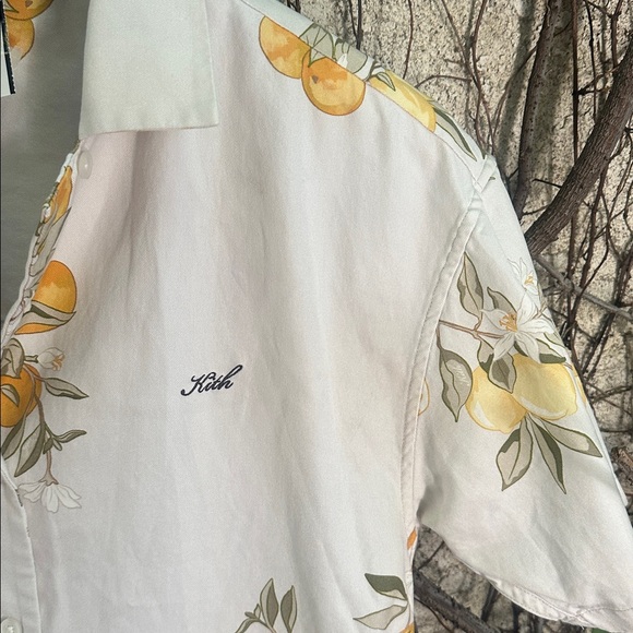 Kith Cream and Orange Floral  Shirt - Picture 5 of 9